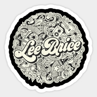 Vintage Circle - Lee Brice Sticker